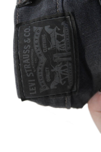Levi Strauss & Co Womens Cotton 311 Shaping Skinny Jeans Gray Size 26