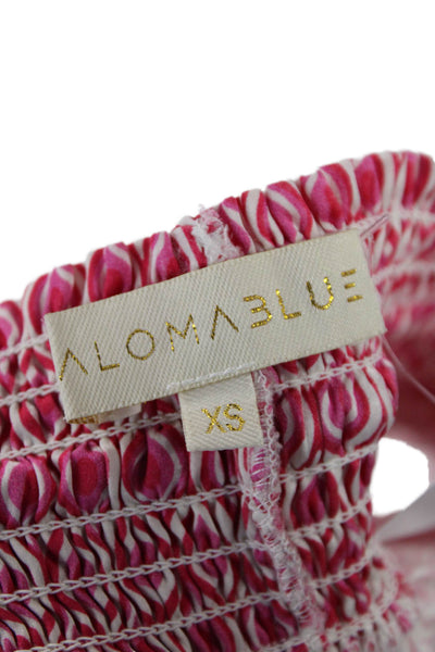Paloma Blue Womens Geometric Print Elastic Waist Sleep Short Shorts Pink Size XS