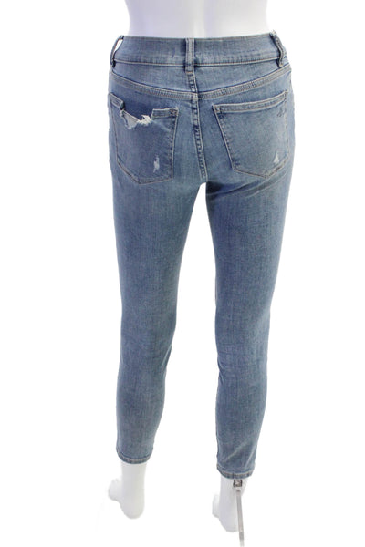 DL1961 Womens Florence Mid Rise Medium Wash Skinny Crop Jeans Blue Size 24