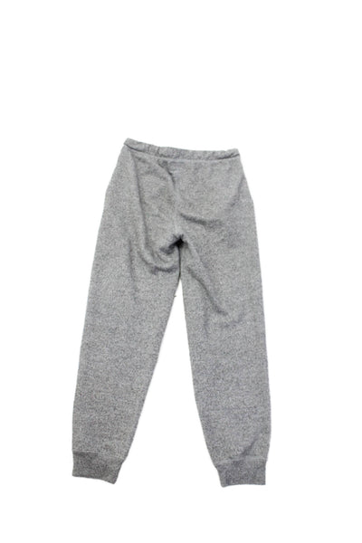 Roots Boys Cotton Drawstring Stretch Straight Sweatpants Gray Size 12