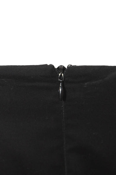 Shoshanna Womens Cotton Sweetheart Neckline Sleeveless Romper Black Size 0
