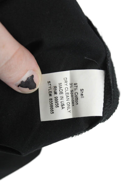 Shoshanna Womens Cotton Sweetheart Neckline Sleeveless Romper Black Size 0