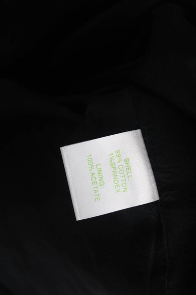 Lily Pulitzer Womens Cotton Square Neck Two Pocket Strapless Dress Black Size 0