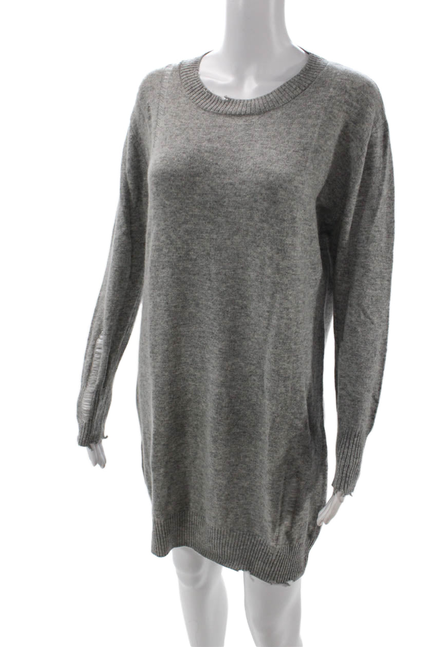 enza costa long sleeve dress Enza Costa Lurex Jersey Slash Mini Dress in Black