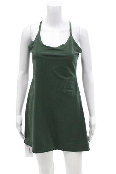 Outdoor Voices Womens Sleeveless A Line Skort Dress Green Size Small