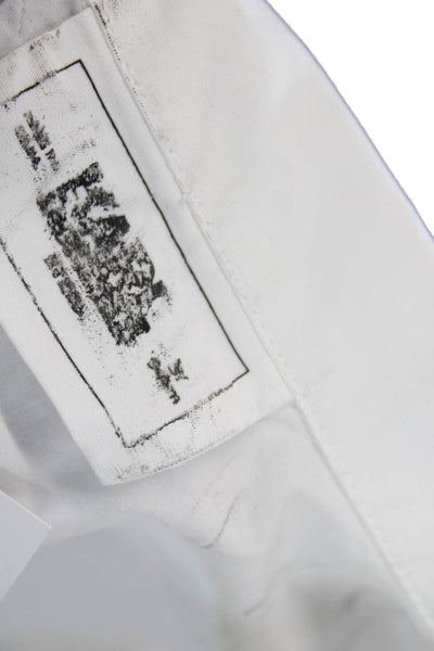 Karl Lagerfeld Girls Short Sleeve Collared Button Down Dress White Size 18-24M