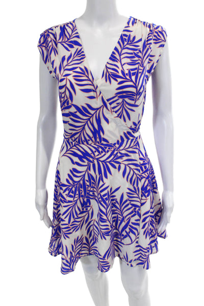 Yumi Kim Womens Silk Floral Print Sleeveless A-Line Dress Multicolor Size XS