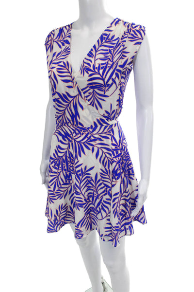 Yumi Kim Womens Silk Floral Print Sleeveless A-Line Dress Multicolor Size XS