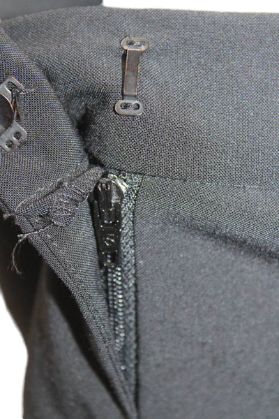Avenue Montaigne Womens Low Rise Zip Up Pleated Mini Skirt Black Size 2