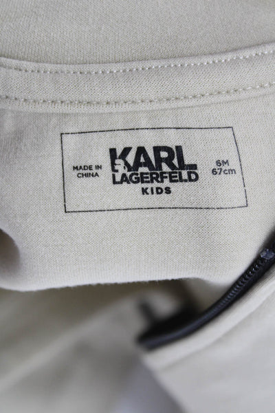Karl Lagerfeld Kids Childrens Girls Shirt Hat Jacket Set Pink Size 18 9 6 Months