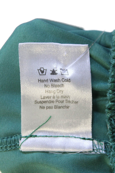 Heartloom Womens Sleeveless Smocked Tank Top Jade Green Size Small