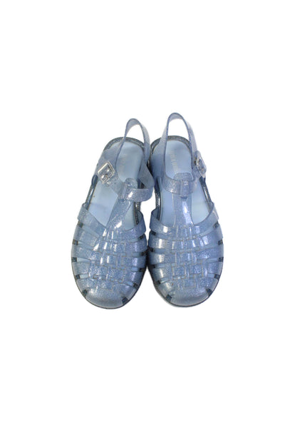 Mini Melissa Girls Buckled Jelly Possession Fisherman Sandals Blue Size 13