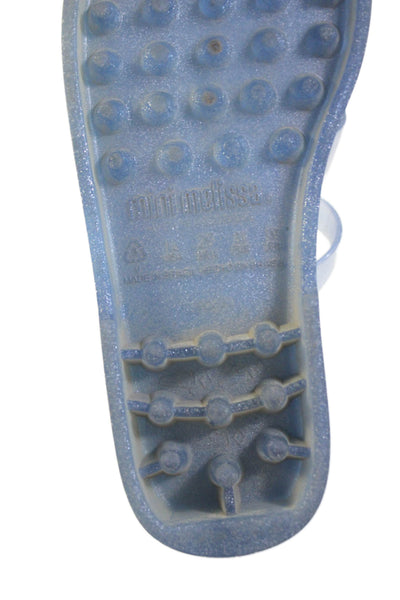 Mini Melissa Girls Buckled Jelly Possession Fisherman Sandals Blue Size 13