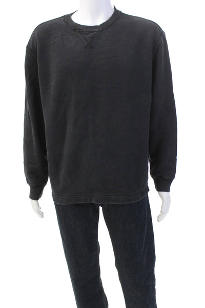 Everlane Mens Cotton Long Sleeve Pullover Crew Neck Sweatshirt Black Size L