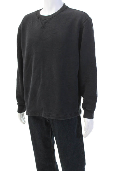 Everlane Mens Cotton Long Sleeve Pullover Crew Neck Sweatshirt Black Size L