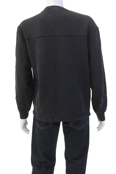 Everlane Mens Cotton Long Sleeve Pullover Crew Neck Sweatshirt Black Size L
