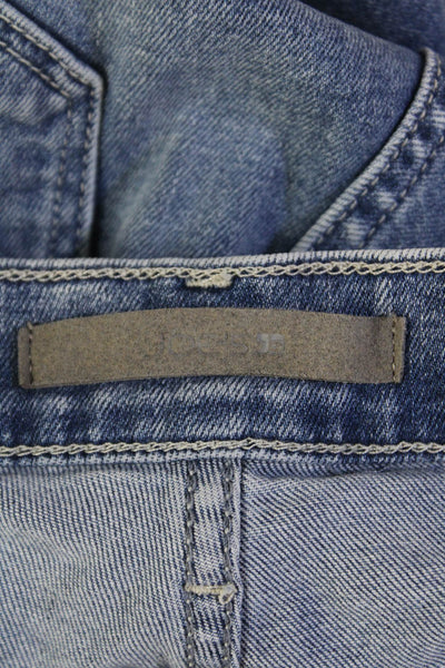Joes Womens Mid Rise Fairway Destruct The Lara Jeans Blue Cotton Size 26