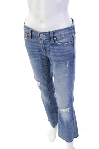 7 For All Mankind Womens The Original Boot Cut Jeans Blue Cotton Size 26