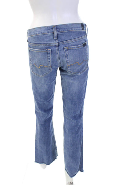 7 For All Mankind Womens The Original Boot Cut Jeans Blue Cotton Size 26