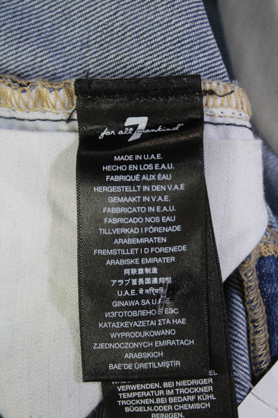 7 For All Mankind Womens The Original Boot Cut Jeans Blue Cotton Size 26