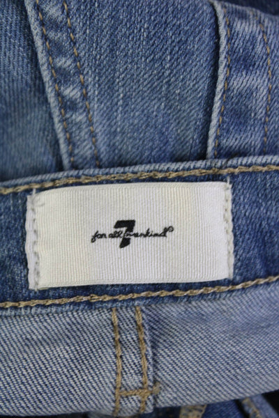 7 For All Mankind Womens The Original Boot Cut Jeans Blue Cotton Size 26