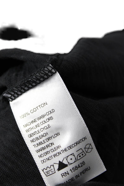 Leallo Womens Sleeveless V-Neck Mini Tank Dress Solid Gray Size L