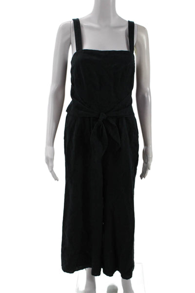 Unsubscribed Womens Sleeveless Bow Detail Jumpsuit Solid Black Size 6