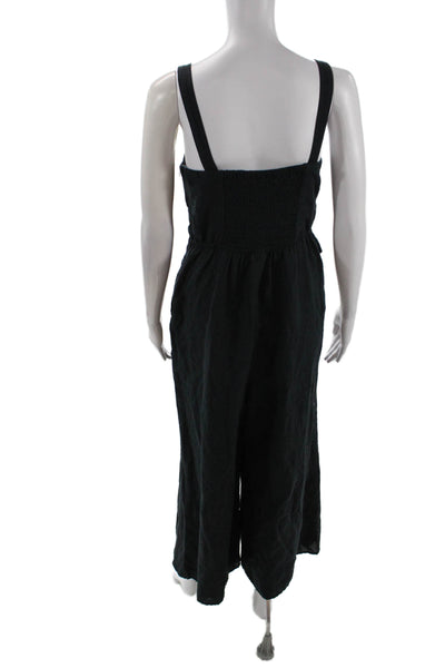Unsubscribed Womens Sleeveless Bow Detail Jumpsuit Solid Black Size 6