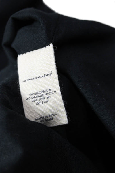 Unsubscribed Womens Sleeveless Bow Detail Jumpsuit Solid Black Size 6