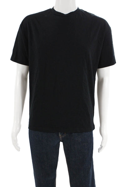 Ninety Percent Mens Short Sleeves Tee Shirt Black Cotton Size Extra Small