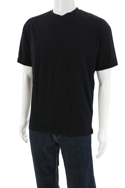 Ninety Percent Mens Short Sleeves Tee Shirt Black Cotton Size Extra Small