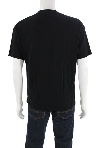 Ninety Percent Mens Short Sleeves Tee Shirt Black Cotton Size Extra Small