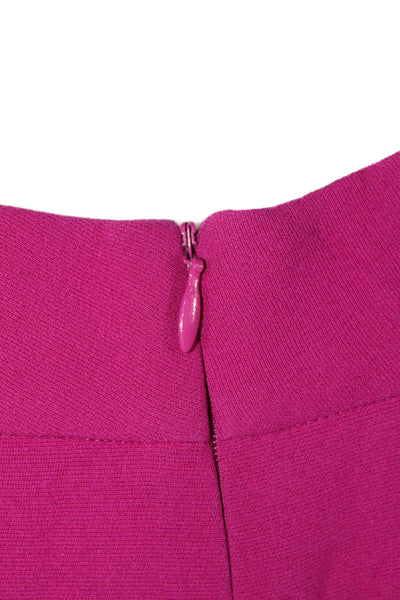 Martin Grant Womens Silk Sleeveless Zippered Mini Dress Solid Pink Size S