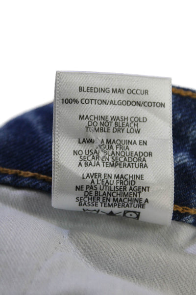 Hidden Jeans Womens Denim Raw Hem Mini Skirt Blue Cotton Size Extra Small