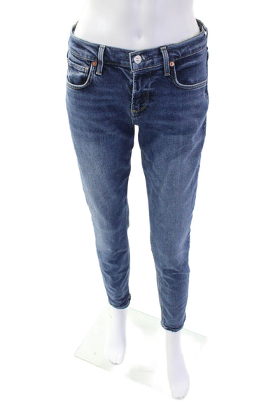 Citizens of Humanity Womens Cotton Racer Straight Leg Jeans Blue Size 25