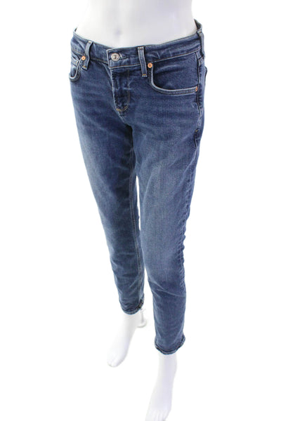 Citizens of Humanity Womens Cotton Racer Straight Leg Jeans Blue Size 25