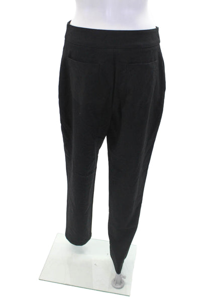 Danielle Bernstein Womens Zippered High-Waisted Casual Pants Black Size 6