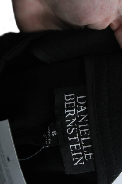 Danielle Bernstein Womens Zippered High-Waisted Casual Pants Black Size 6