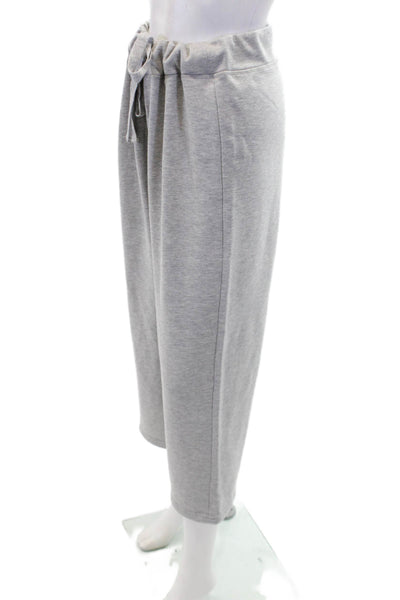 Splendid Womens Stretch Mid-Rise Cropped Lounge Pants Solid Gray Size M