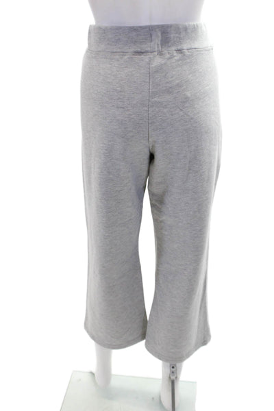 Splendid Womens Stretch Mid-Rise Cropped Lounge Pants Solid Gray Size M