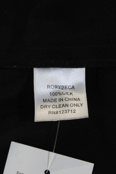 Rory Beca Womens Silk Studded Spaghetti Strap Tank Top Black Size Medium
