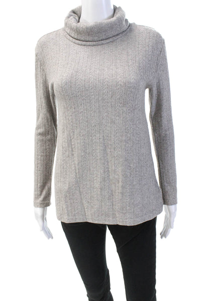 BB Dakota Womens Long Sleeve Pullover Turtleneck Sweater Gray Size XS