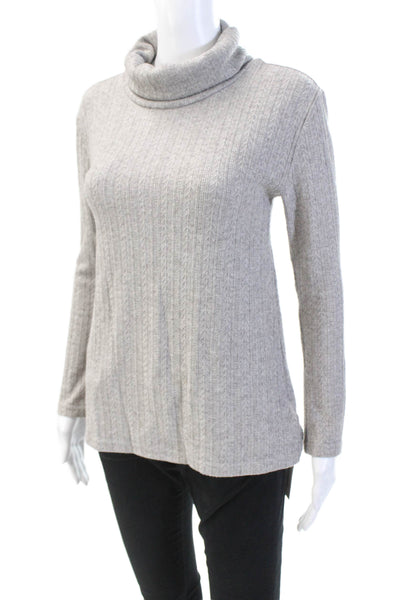 BB Dakota Womens Long Sleeve Pullover Turtleneck Sweater Gray Size XS