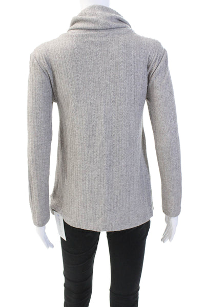 BB Dakota Womens Long Sleeve Pullover Turtleneck Sweater Gray Size XS