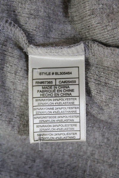 BB Dakota Womens Long Sleeve Pullover Turtleneck Sweater Gray Size XS