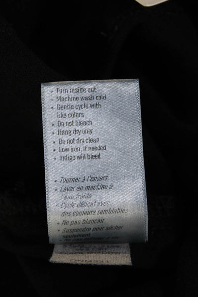 Paige Black Label Womens Elasticated Mid Rise Skinny Jeans Black Size 24
