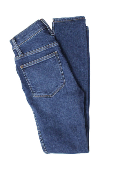 Madewell Womens Zipper Fly High Rise Medium Wash Skinny Jeans Blue Size 23