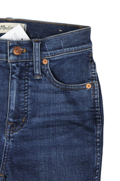 Madewell Womens Zipper Fly High Rise Medium Wash Skinny Jeans Blue Size 23