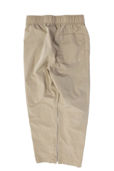 Crewcuts Boys Active Drawstring Stretch Straight Ankle Pants Beige Size 12