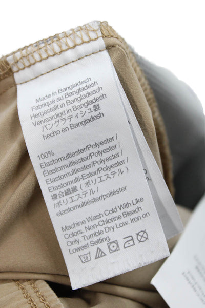 Crewcuts Boys Active Drawstring Stretch Straight Ankle Pants Beige Size 12